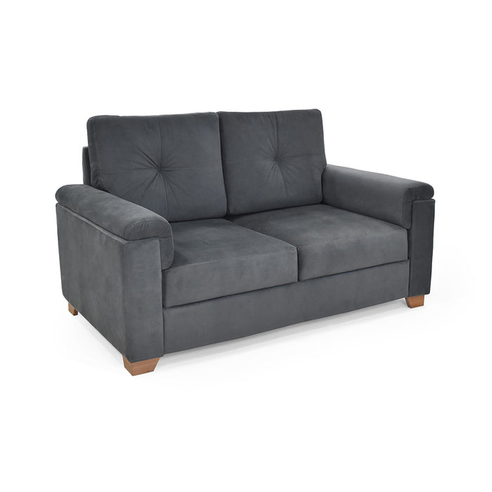 Sofá Zamora 2 Puestos Tela 150x87x85 Cm gris