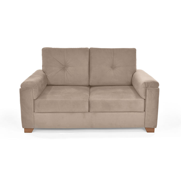 Sofa Zamora 2 Puestos Tela 150x87x85 Taupe