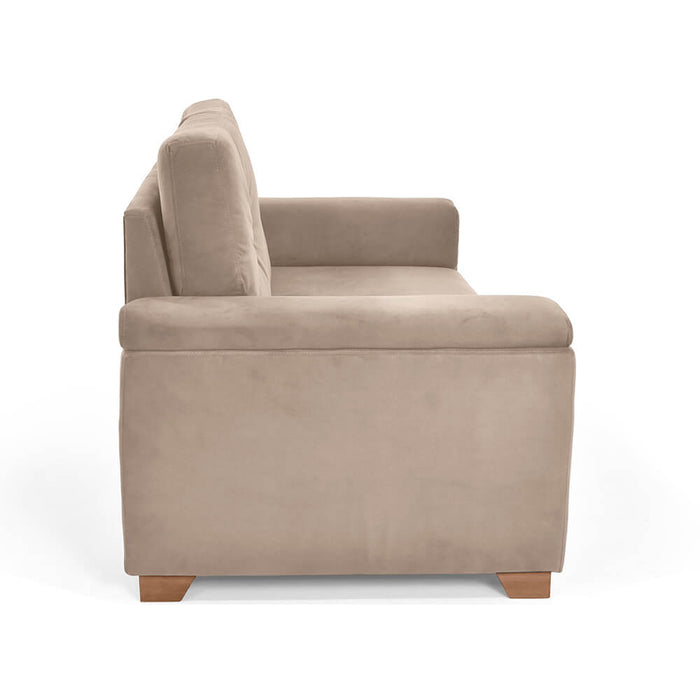 Sofa Zamora 2 Puestos Tela 150x87x85 Taupe