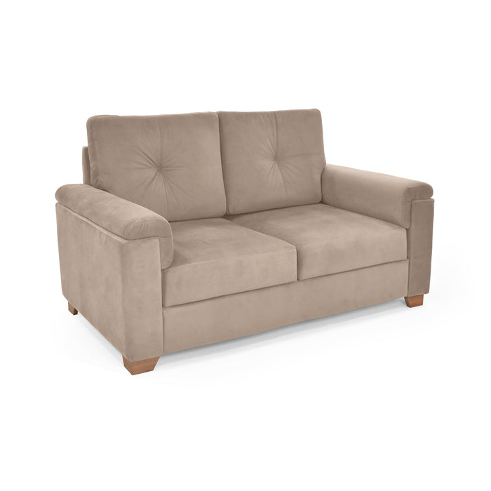 Sofa Zamora 2 Puestos Tela 150x87x85 Taupe