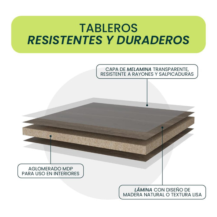 Mesa Auxiliar Evert, Fresno Europeo y Blanco, con diseño moderno y espacio para ubicar objetos
