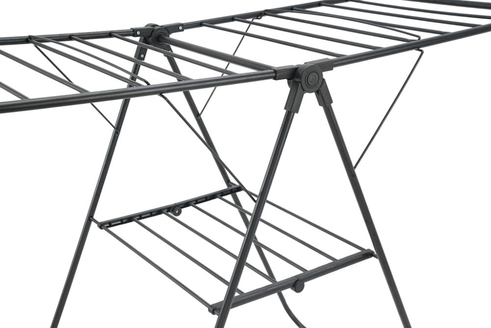 Tendedero de Piso Pitendo, Negro, Plegable y Extendible