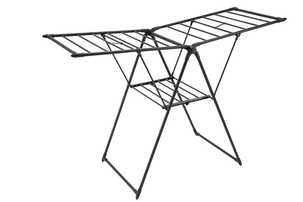 Tendedero de Piso Niell, Negro, Plegable y Extendible