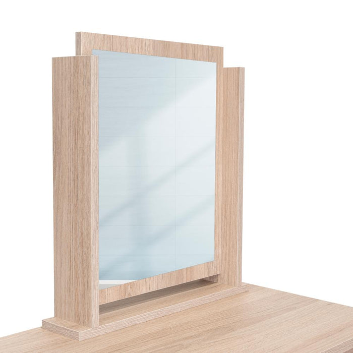 Mueble Tocador Wesley, Cartagena y Blanco, Espacio Para Ubicar Maquillaje