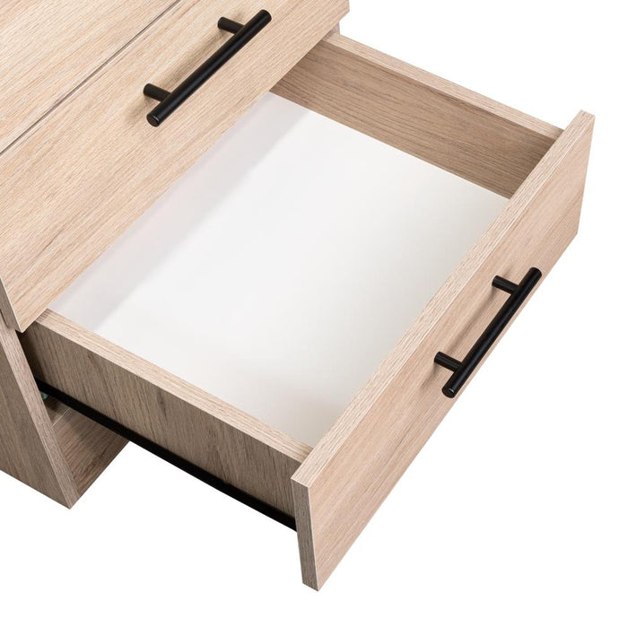 Mueble Tocador Wesley, Cartagena y Blanco, Espacio Para Ubicar Maquillaje
