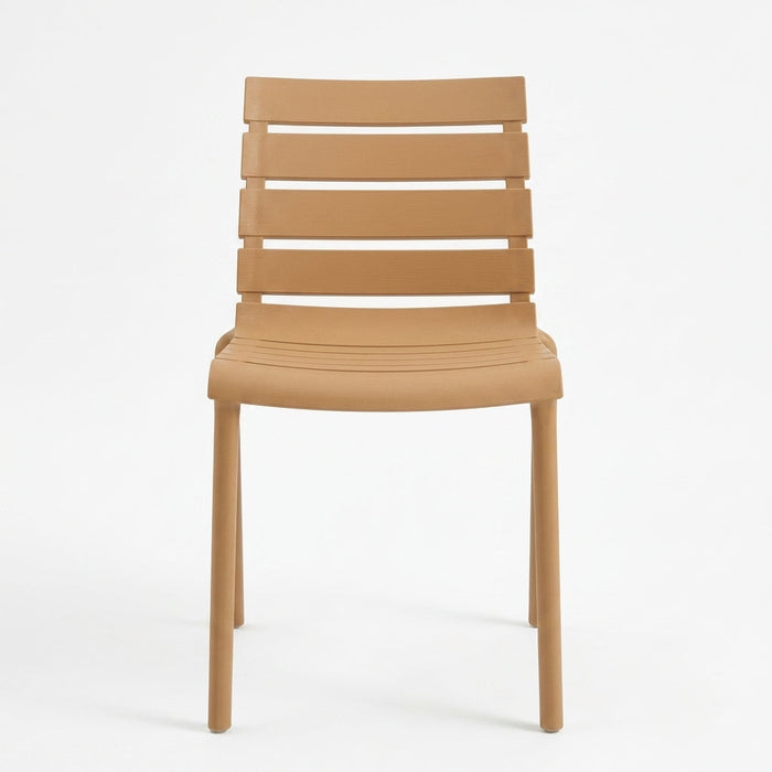 Silla Montana, Color Café, con Espaldar en Líneas Diseño Moderno