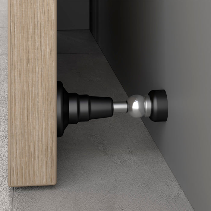 Tope puerta magnético cierre lento cepillado níquel o negro