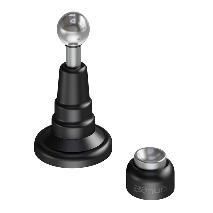 Tope puerta magnético cierre lento cepillado níquel o negro