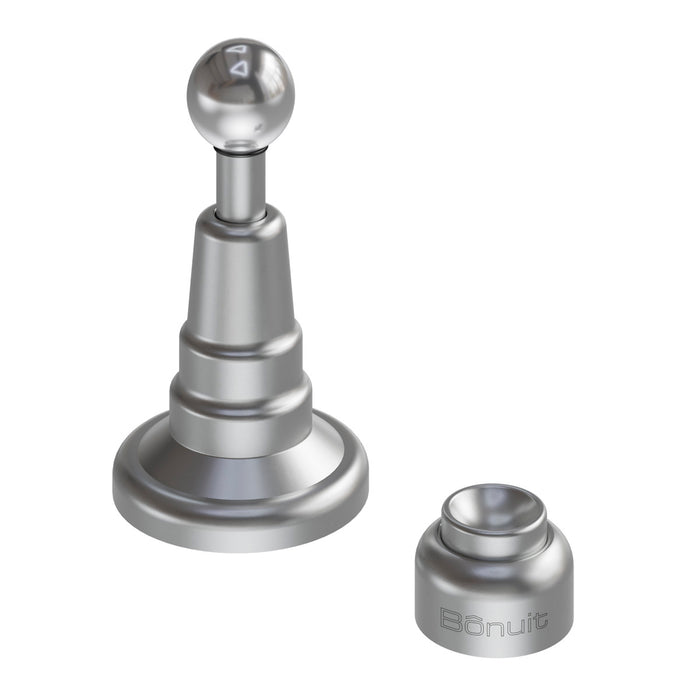 Tope puerta magnético cierre lento cepillado níquel o negro