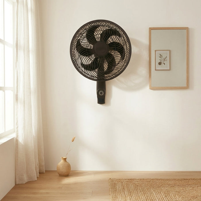 Ventilador Veronil 18, Negro, con Base en Cruz, 3 Velocidades y 6 Aspas, 3 en 1
