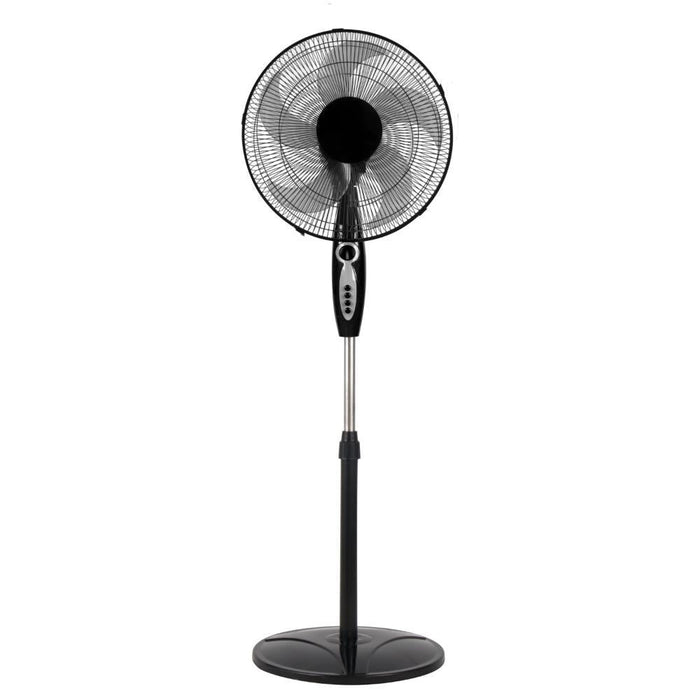 Ventilador Regency 16, Negro, en Pedestal, con Temporizador y 3 Velocidades