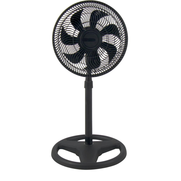 Ventilador Astor 14, Negro, con 3 Velocidades y 2 en 1