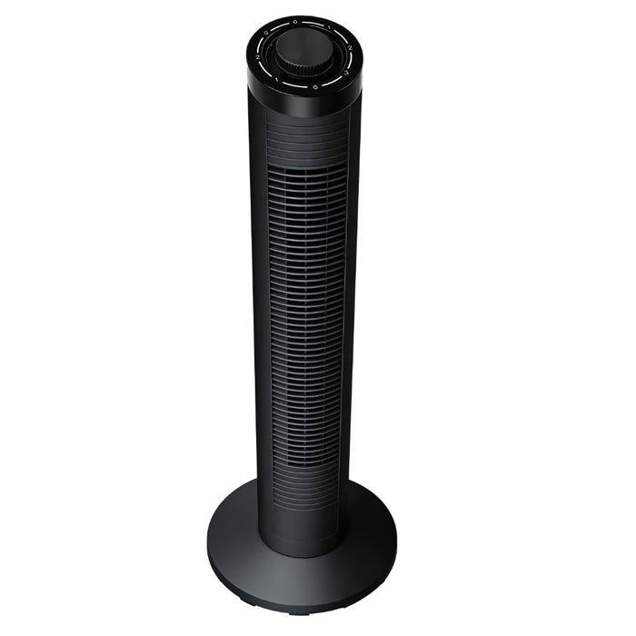 Ventilador de Torre Ventus 32, Negro, con Temporizador Incluye Control Remoto