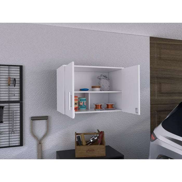 Gabinete Superior Multiusos, Kronos Blanco, Con dos puerta batientes ZF