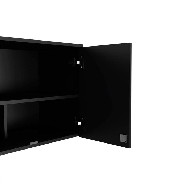 Gabinete superior Multiusos, Wengue, Con dos puerta batientes ZF