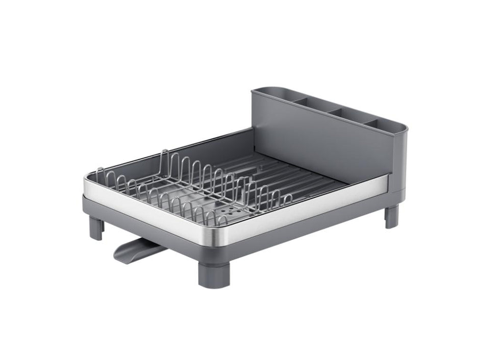 Escurridor De Platos Pureza, Gris Mate, en Acero inoxidable y Plastico