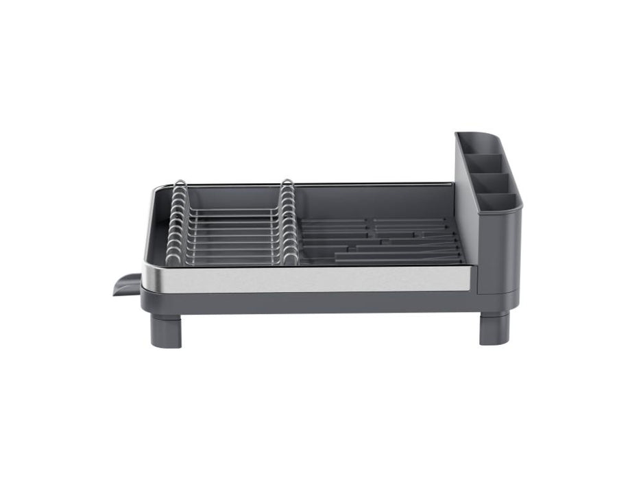 Escurridor De Platos Pureza, Gris Mate, en Acero inoxidable y Plastico