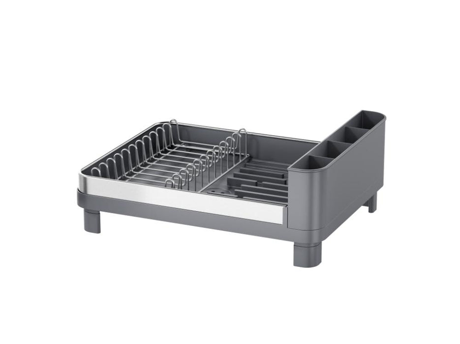 Escurridor De Platos Pureza, Gris Mate, en Acero inoxidable y Plastico