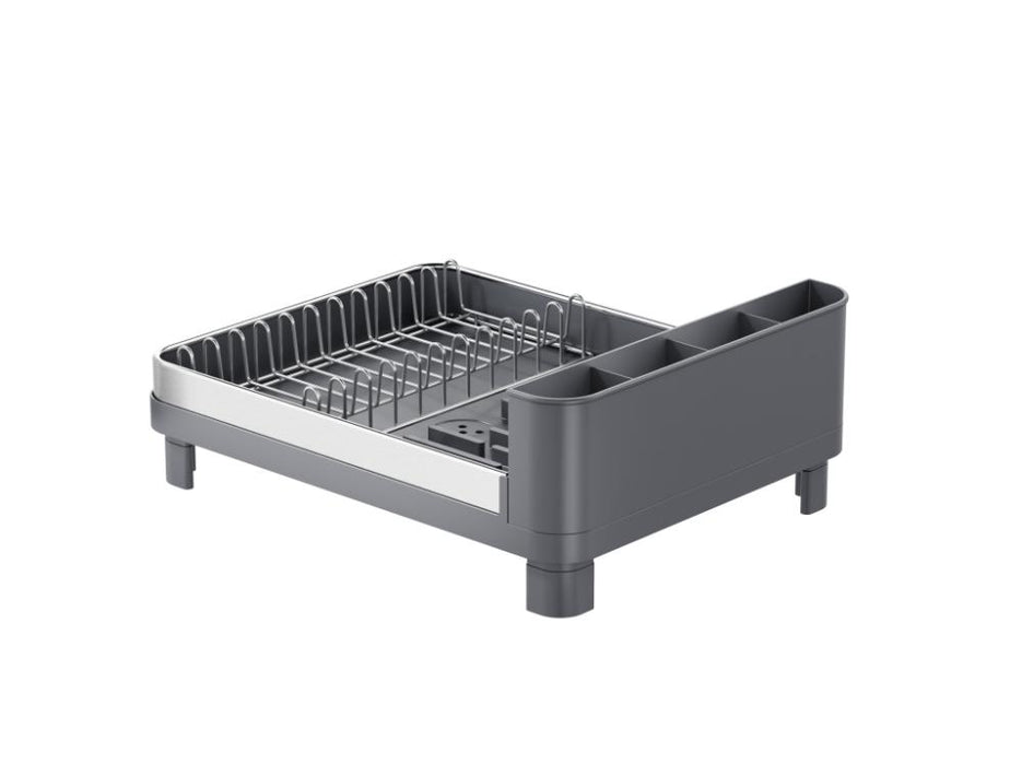 Escurridor De Platos Pureza, Gris Mate, en Acero inoxidable y Plastico