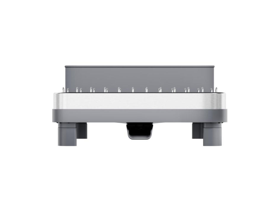 Escurridor De Platos Pureza, Gris Mate, en Acero inoxidable y Plastico