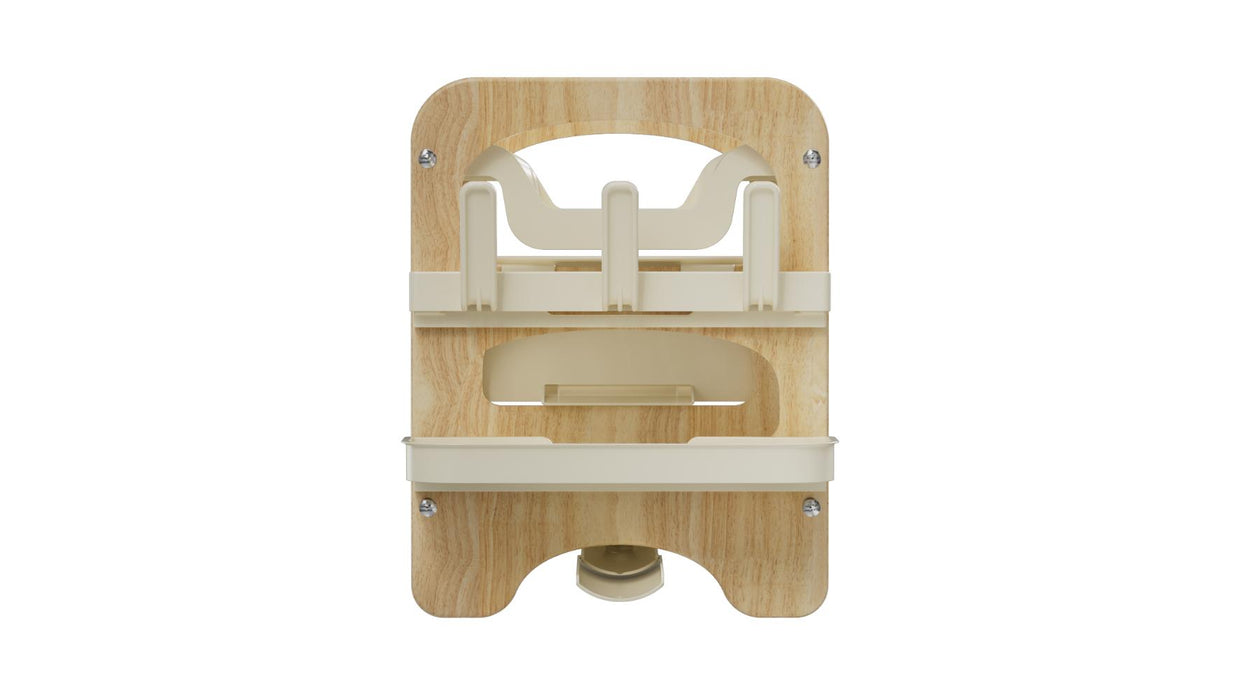 Escurridor De Platos Escurora, Madera y Beige, de 2 niveles