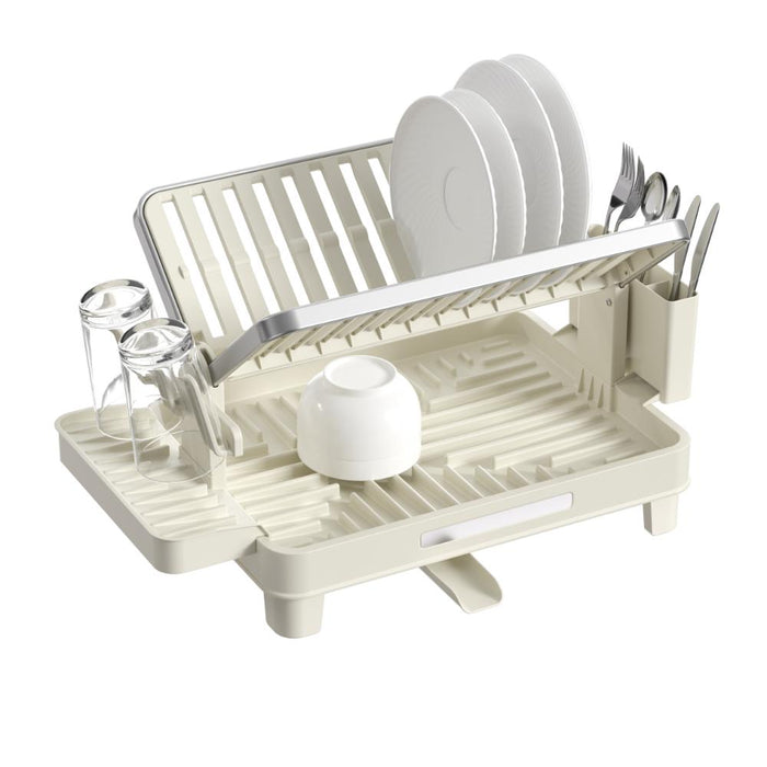 Escurridor De Platos Plegable Escurina, Taupe, de 2 niveles