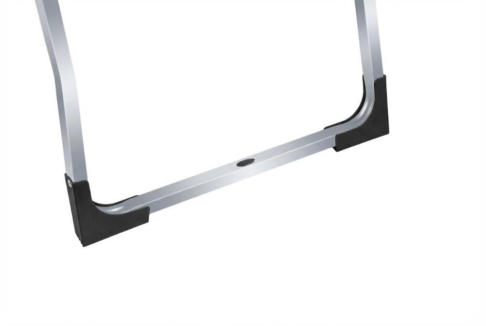 Escalera Tubular Natura, Negro, Plagable de 4 Niveles