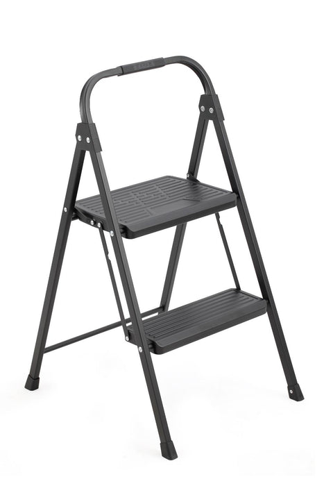 Escalera Tubular Andes, Negro, Plagable de 2 Niveles