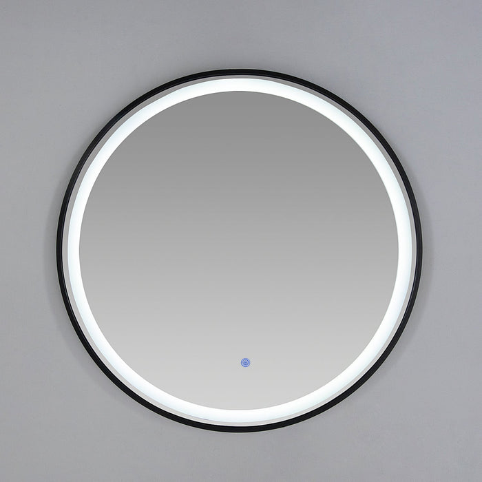 Espejo LED variable marco metalico negro ONIX