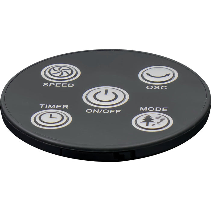 Ventilador de Torre Apex 32, Negro, con Temporizador Incluye Control Remoto