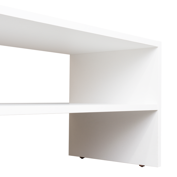 Zapatero Apilable Silap, Blanco Duqueza, con capacidad para 6 pares de zapatos