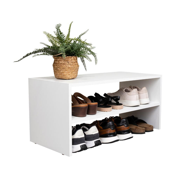 Zapatero Apilable Silap, Kronos Blanco, con capacidad para 6 pares de zapatos ZF