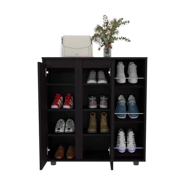 Zapatero Houck, Wengue, con gran espacio para organizar zapatos ZF