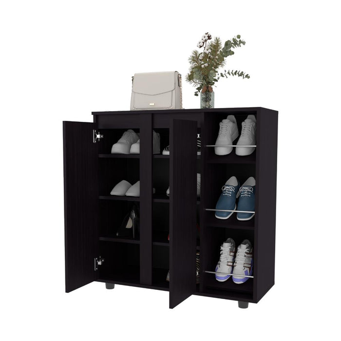 Zapatero Houck, Wengue, con gran espacio para organizar zapatos ZF