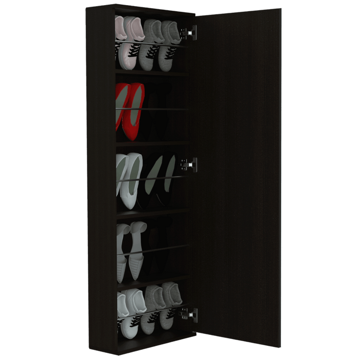 Zapatero Frisia, Wengue, con amplio espacio de almacenamiento incluye espejo ZF