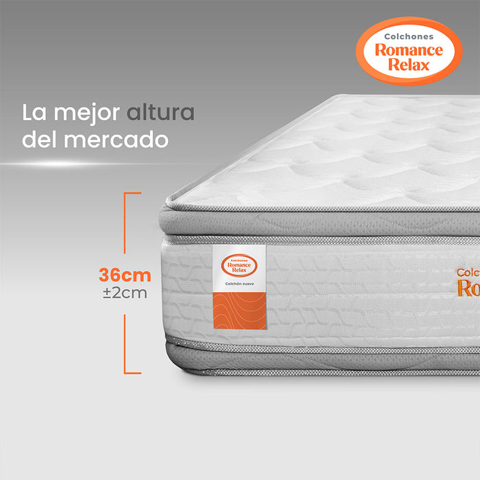 Colchón Rr Unic Suave 140X190X36, Doble