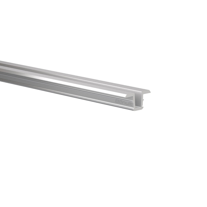 Perfil guía superior e inferior para puertas corredizas en tablero de 15 o 18mm de hasta 1,20 m de alto