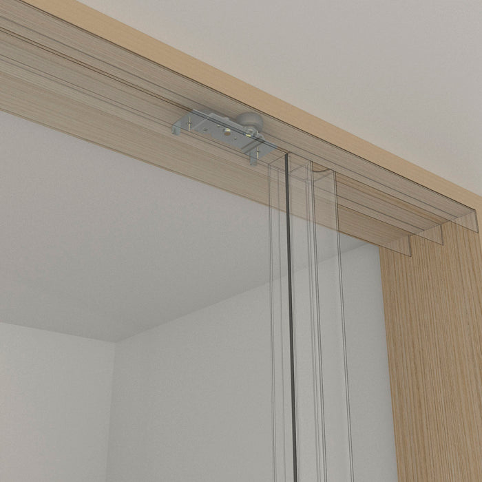 Kit de rodamientos sistema corredizo Cordobesa para puerta de clóset