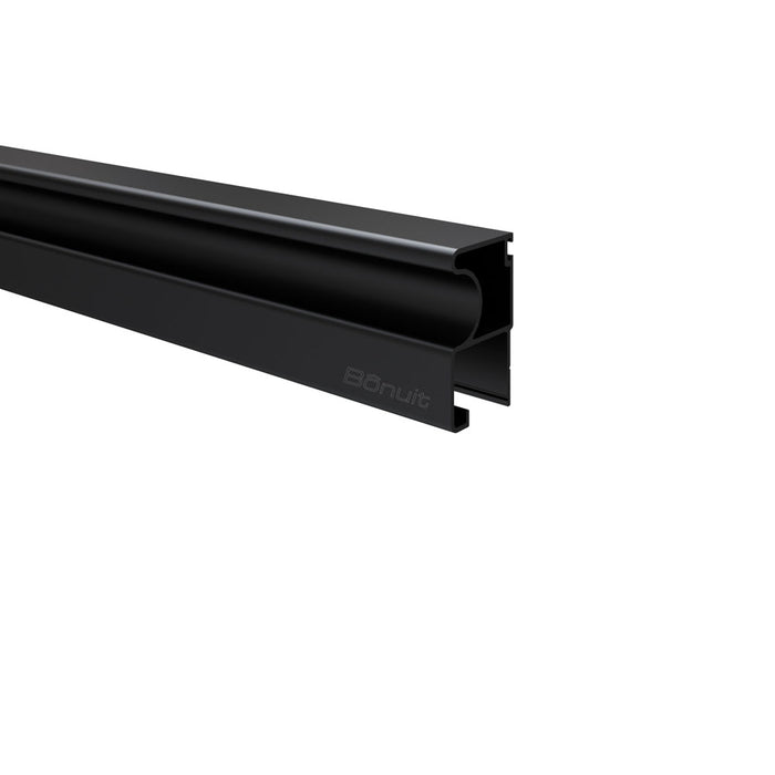 Perfil manija de aluminio para puertas de clóset corredizas en tablero de 15 mm