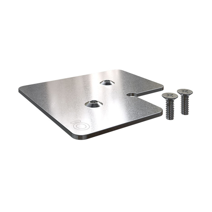 Platina con tornillo para perfil 02b