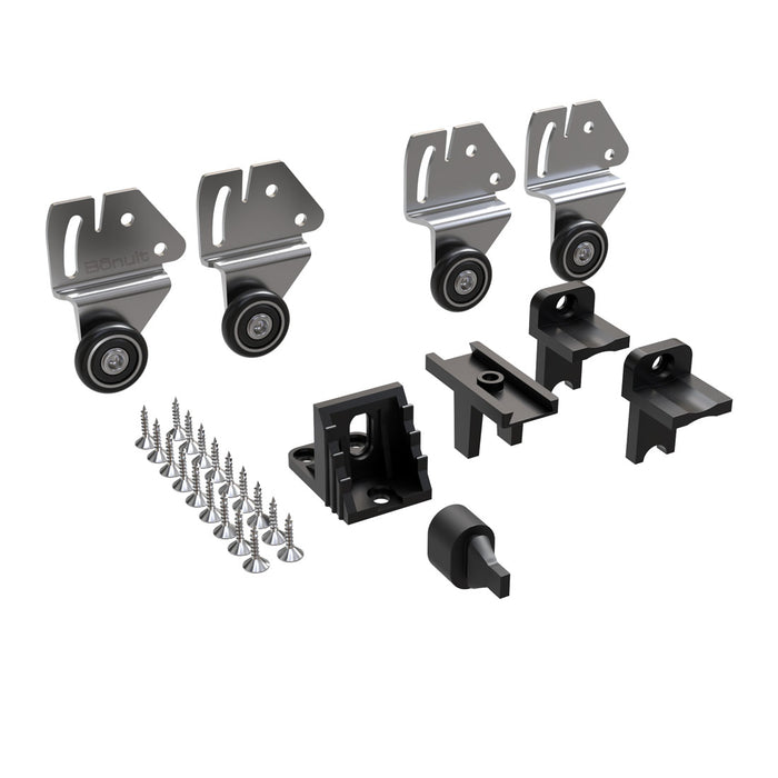 Kit de rodamientos sistema colgante Peralma para puerta de clóset