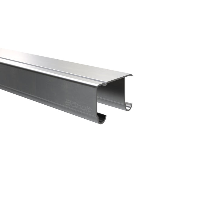 Perfil sistema colgante en aluminio para puertas corredizas de closet