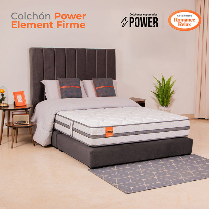 Colchón Power Element Firme 120X190X24, Semidoble