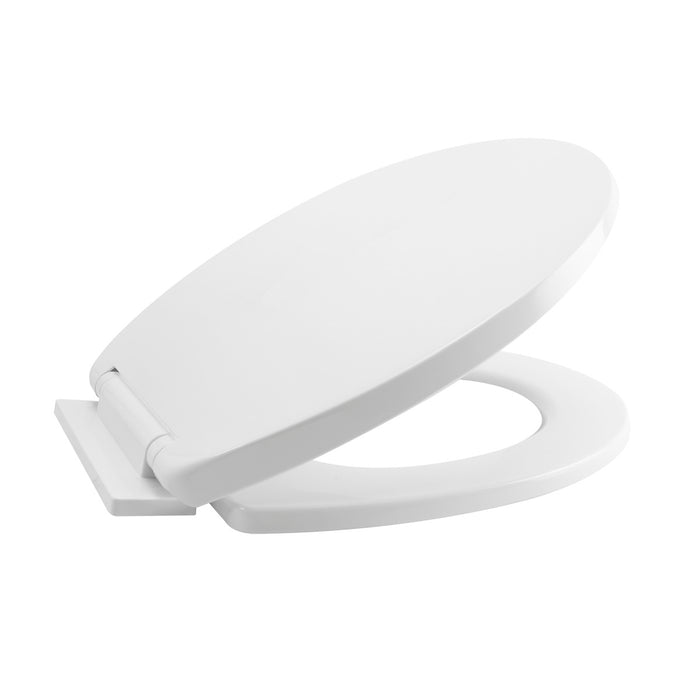 Asiento sanitario  redondo  de caída lenta blanco marca Boccherini