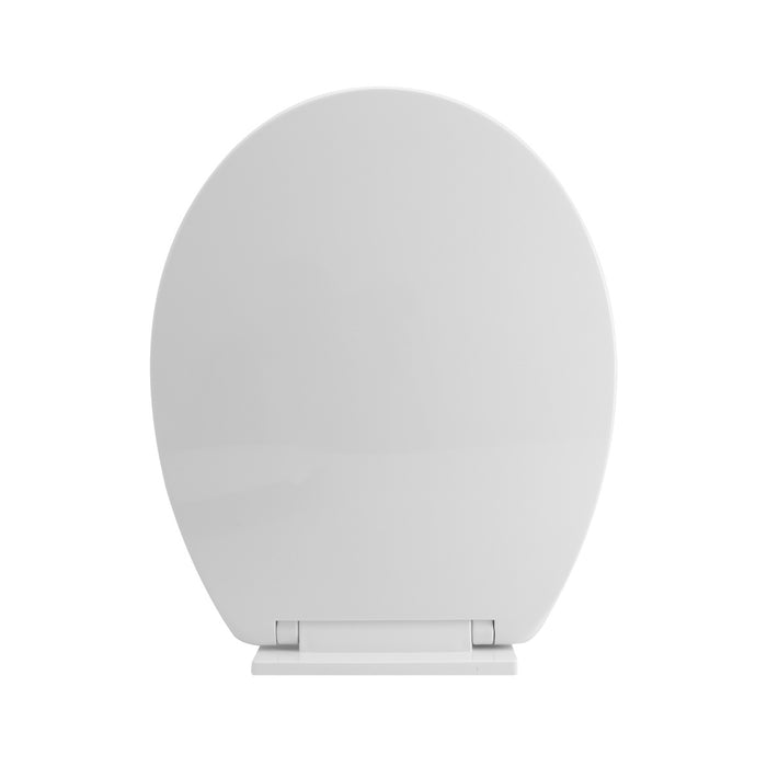 Asiento sanitario  redondo  de caída lenta blanco marca Boccherini