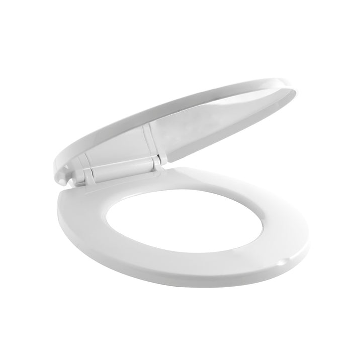 Asiento sanitario  redondo  de caída lenta blanco marca Boccherini