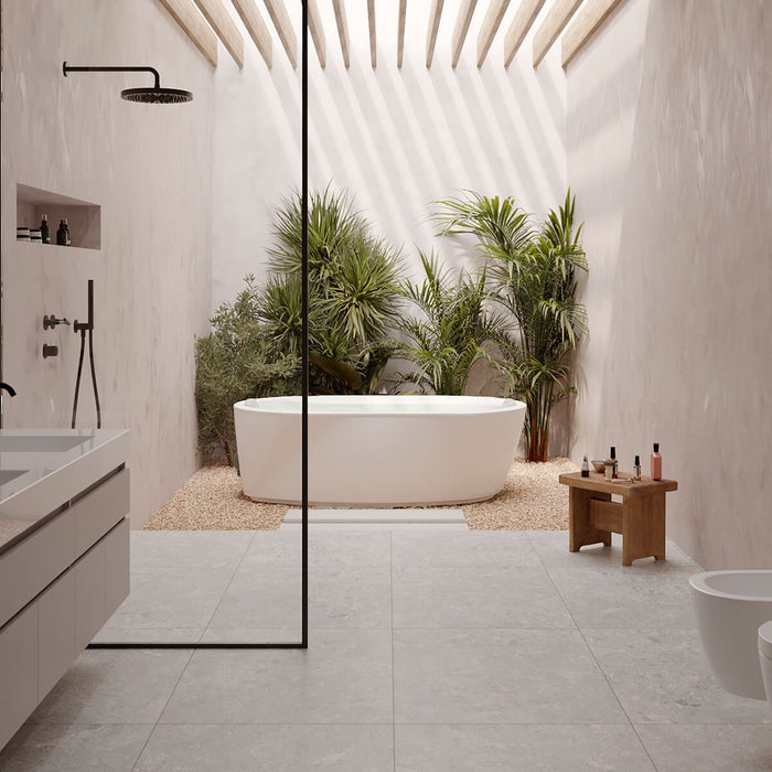 Tina danesa Isla 189 x 113 Cm con cascada pequeña Madecentro