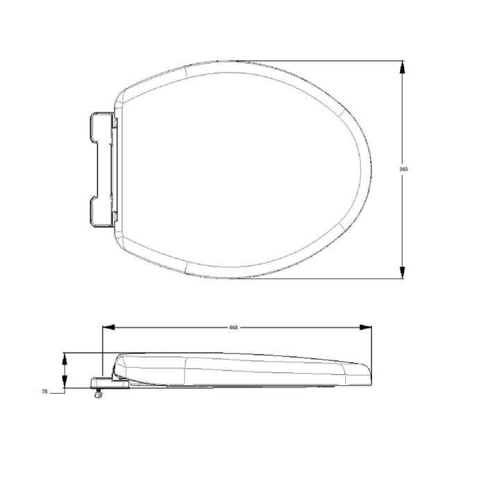 Asiento active alongado blanco marca corona