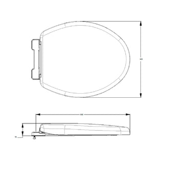 Asiento active alongado blanco marca corona