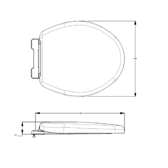 Asiento active redondo blanco marca corona